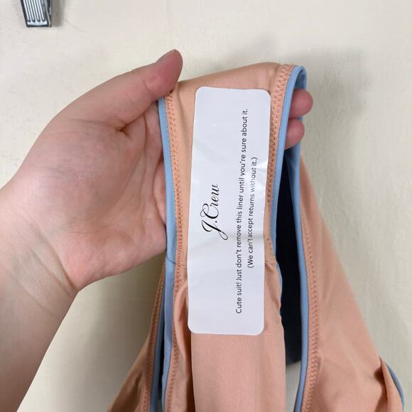 J. Crew High Rise High Cut Cheeky Coverage Bikini Bottom in Blue Mist - Picture 5 of 8